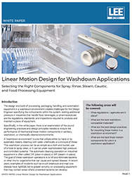 Linear Motion Design for Washdown Applications