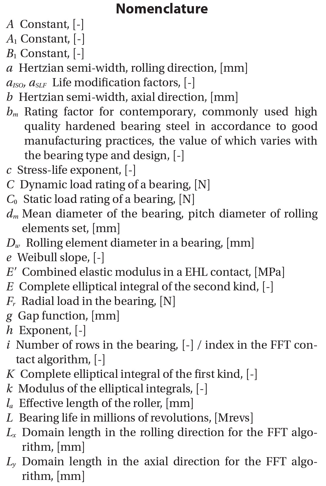 Rolling Element Bearings Types and Selection - About Tribology